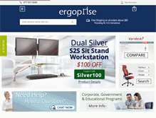 Tablet Screenshot of ergoprise.com